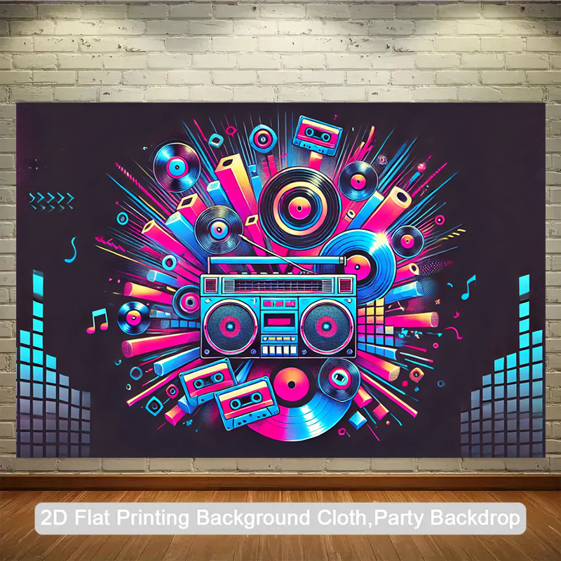 Audio Music Background - Produto plano 2D, de uma única