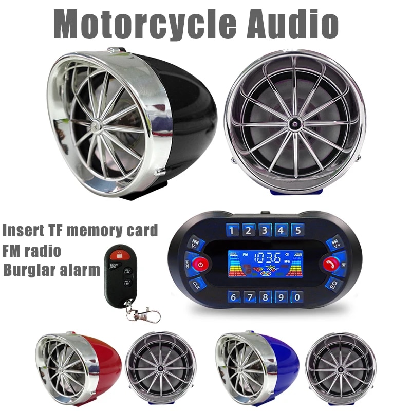 Audio Music App - Mt730 motocicleta bluetooth alto-falante amplificador saída