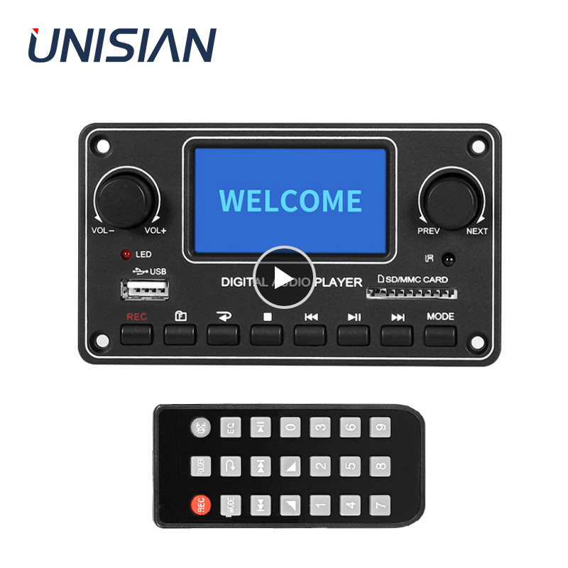 Audio Music App - Módulo reprodutor lcd unisiano mp3 28*64