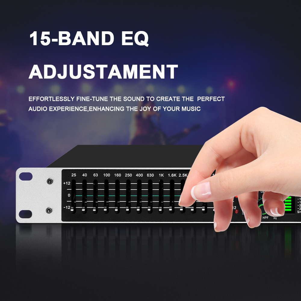 Equalizador Gráfico Dual de 15 - Audio Music Mixer avaliação e preço