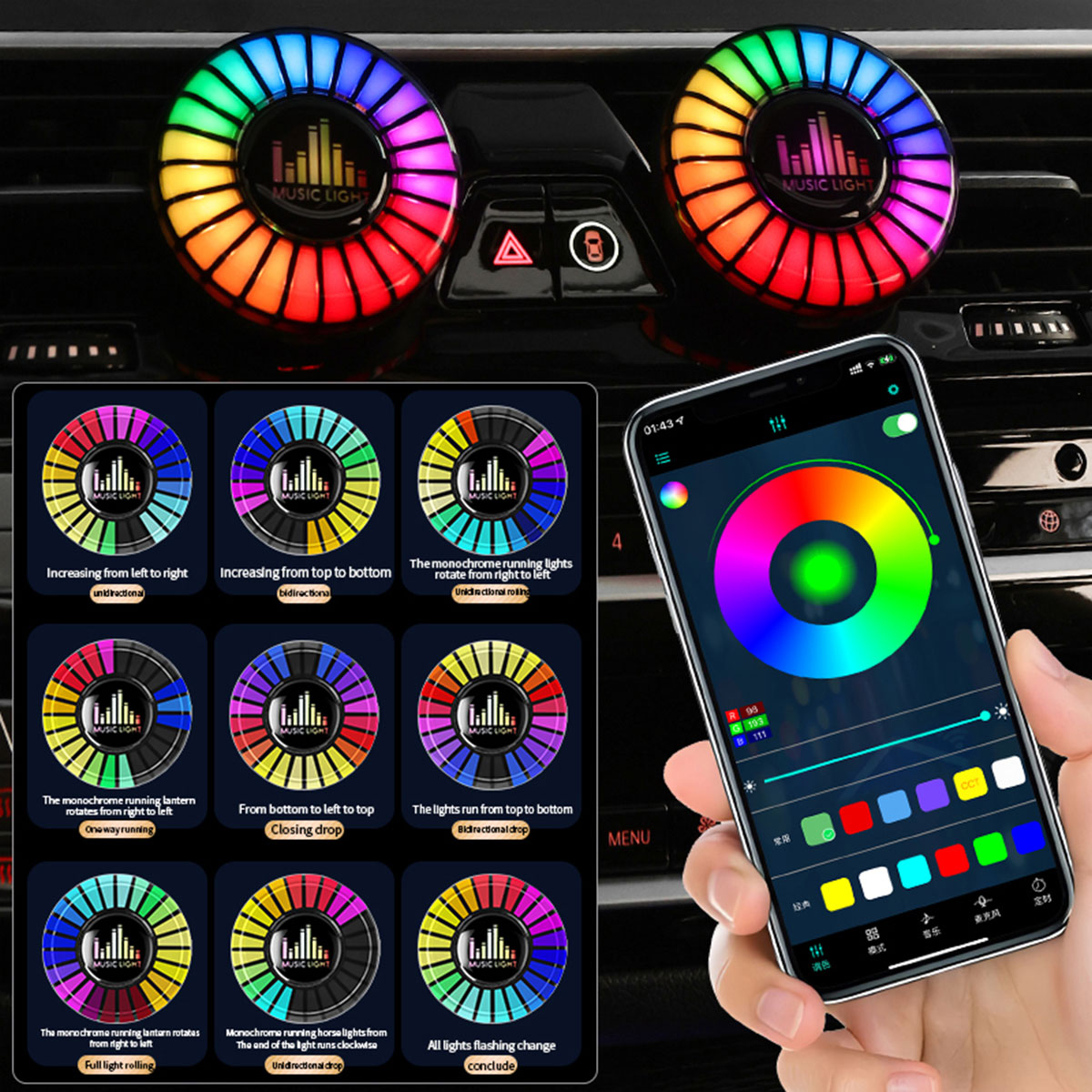 Lâmpada de Ritmo Musical para  - Audio Music App avaliação e preço