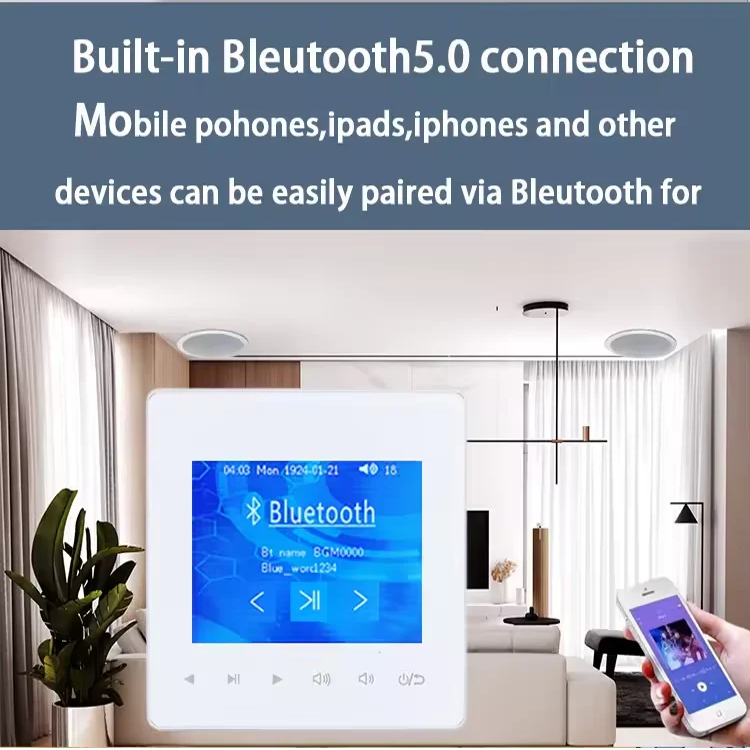Casa bluetooth amplificador de - Audio Music Background avaliação e preço