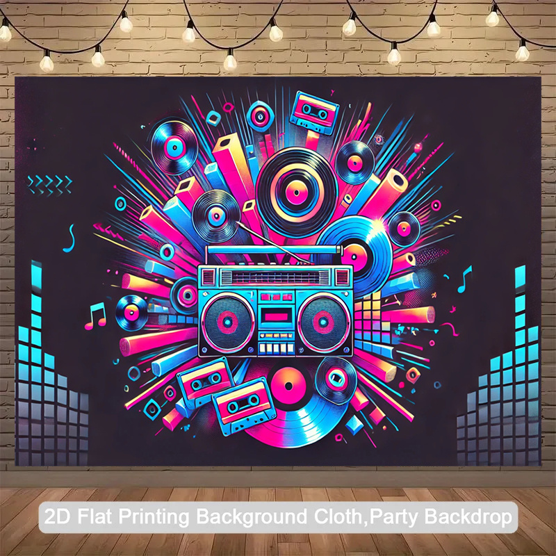 Produto plano 2D, de uma única - Audio Music Background avaliação e preço