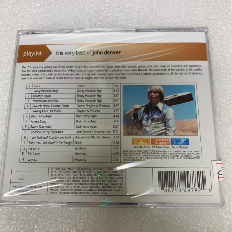 CD de Música John Denver Coleç - Audio Music John avaliação e preço