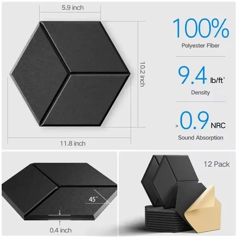 12 Peças de Painéis de Espuma  - Studio Monitor Speaker avaliação e preço