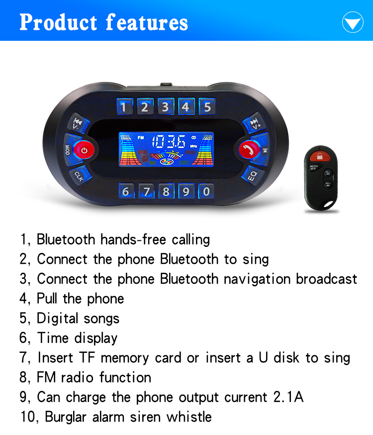 Mt730 motocicleta bluetooth al - Audio Music App avaliação e preço