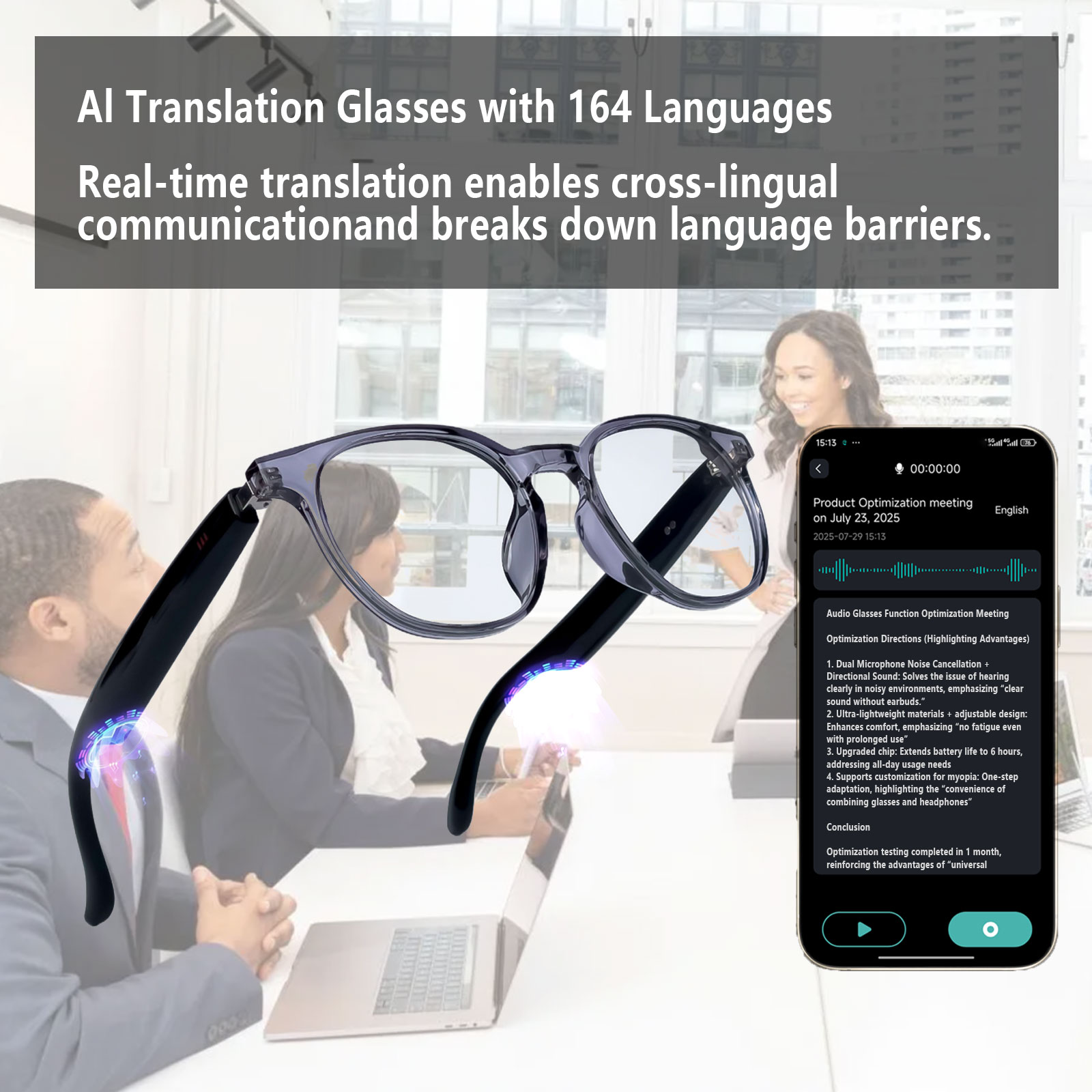 Óculos de Áudio Inteligentes,  - Audio Music App avaliação e preço