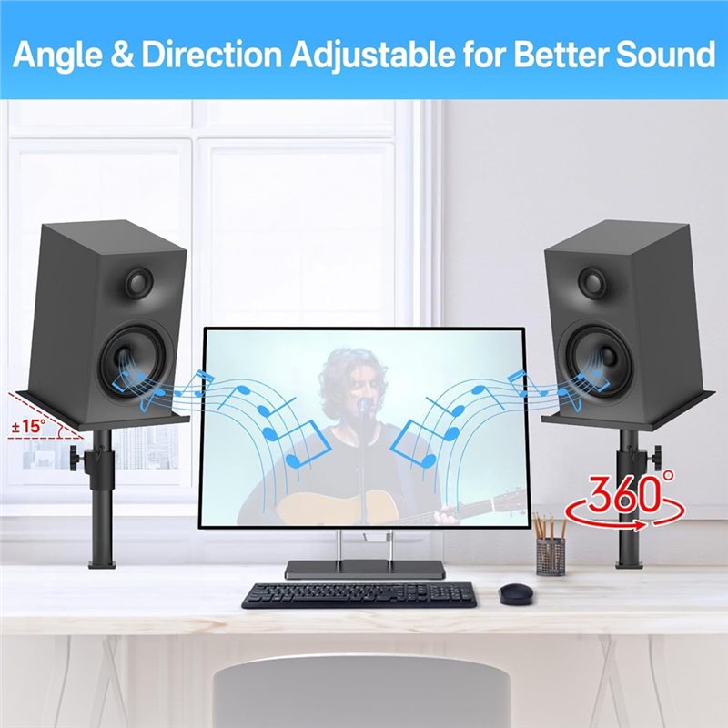 Suporte de Mesa Ajustável A99E - Studio Monitor Speaker avaliação e preço