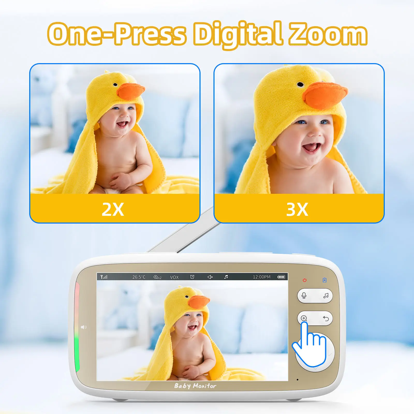 Monitor de Bebê de 5 Polegadas - Audio Music App avaliação e preço