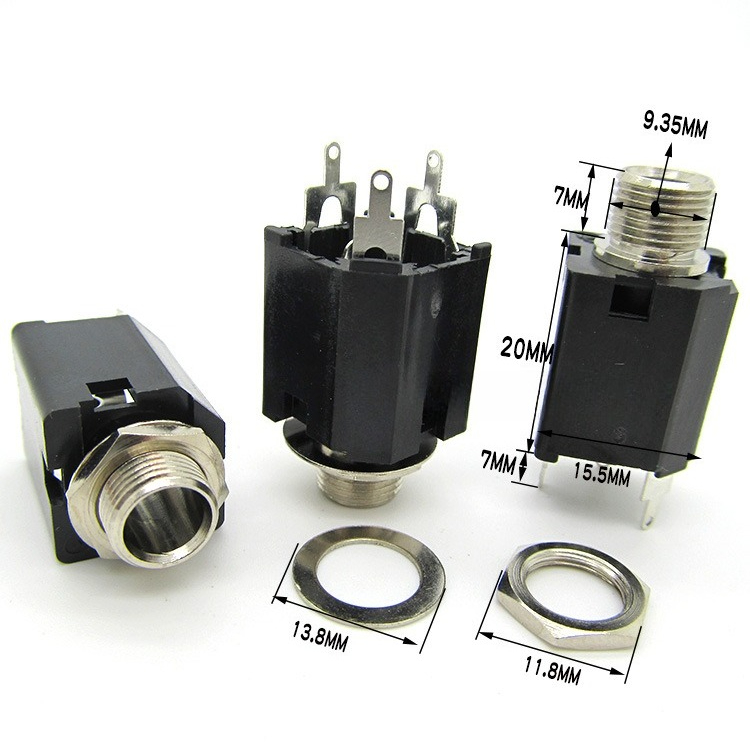 ‌ 5 peças 6.35mm (1/4 
