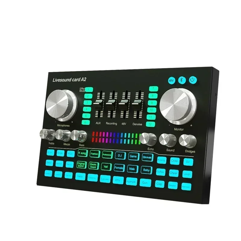 Placa de Som A2 Profissional c - Audio Music Mixer avaliação e preço